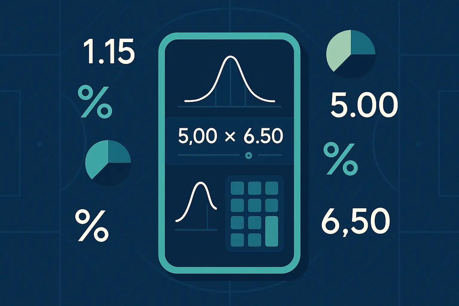 Ilustración del cálculo de probabilidades implícitas y fórmula para detectar value en apuestas