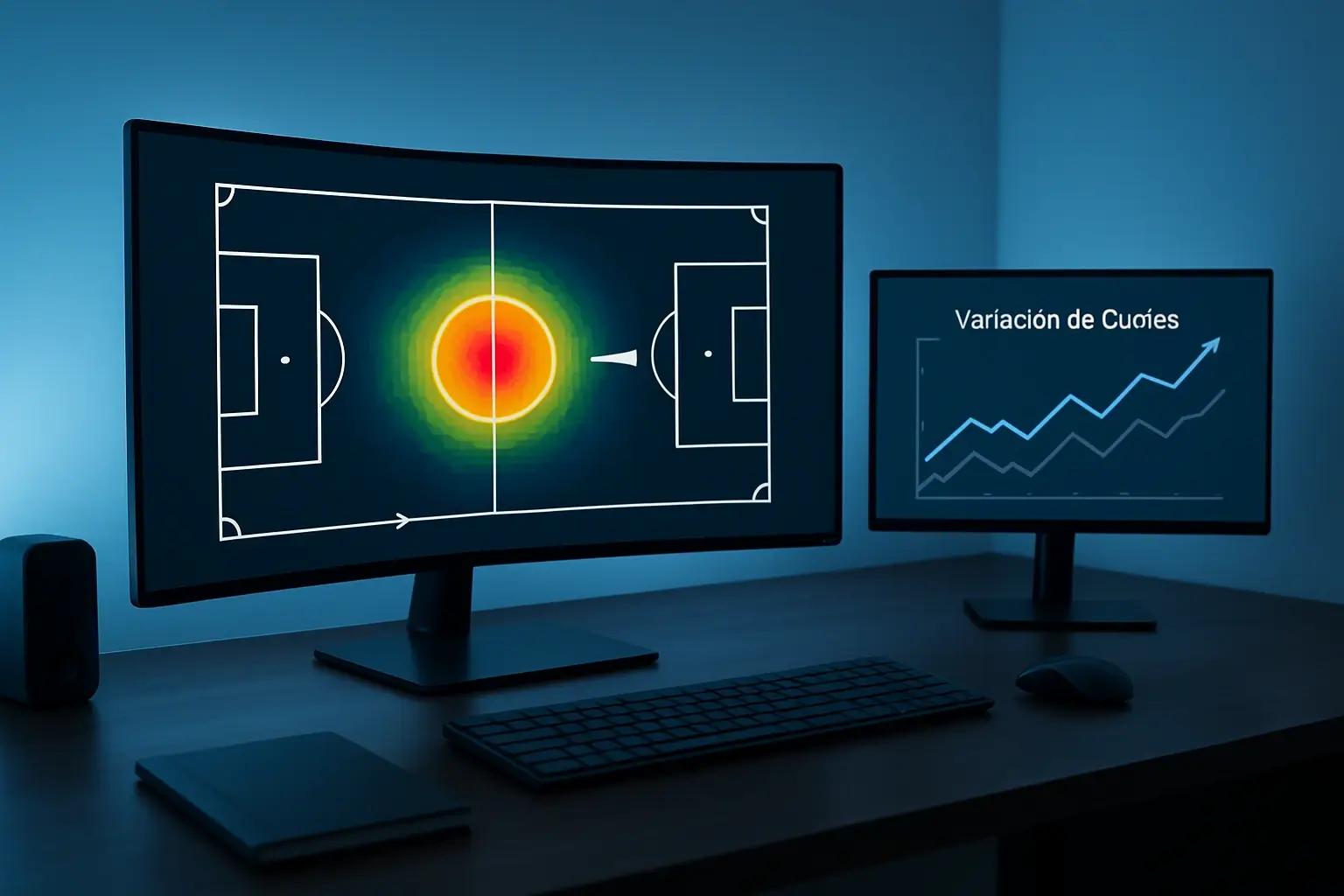 Visualización de cómo funcionan los algoritmos de cuotas en tiempo real en el live betting