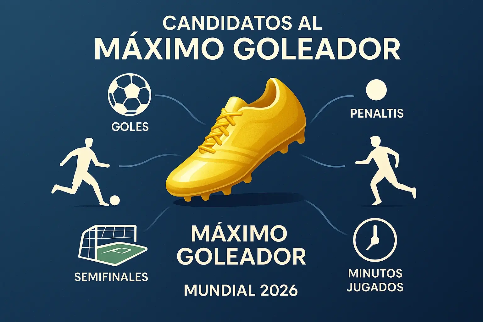 Factores clave para elegir candidatos al máximo goleador del Mundial 2026 con bota de oro y estadísticas